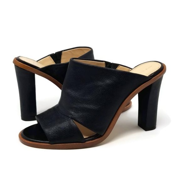 Banana Republic Shoes - Banana Republic Black High Heel Cut Out Mules 8.5